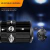 imageGOOACC 12Inch 300W Led Light Bar 2PCS 4Inch 60W LED Pods Led Driving Fog Lights with 16AWG Off Road Wiring Harness3 Leads for Truck Golf Cart SUV ATV UTV Boat 2 Years Warranty