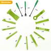 imageGOOACC 941Pcs Car Retainer Clips and Auto Body Fasteners Assortment30 Most Popular Sizes Nylon Bumper Fender Rivets with 10 Cable Ties for Ford GM Toyota Honda Chrysler Benz Nissan etc200Pcs Clips Removal Kit Green