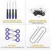 imageGOOACC 941Pcs Car Retainer Clips and Auto Body Fasteners Assortment30 Most Popular Sizes Nylon Bumper Fender Rivets with 10 Cable Ties for Ford GM Toyota Honda Chrysler Benz Nissan etc200Pcs Clips Removal Kit Blue