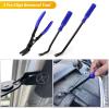 imageGOOACC 941Pcs Car Retainer Clips and Auto Body Fasteners Assortment30 Most Popular Sizes Nylon Bumper Fender Rivets with 10 Cable Ties for Ford GM Toyota Honda Chrysler Benz Nissan etc200Pcs Clips Removal Kit Blue