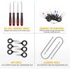 imageGOOACC 941Pcs Car Retainer Clips and Auto Body Fasteners Assortment30 Most Popular Sizes Nylon Bumper Fender Rivets with 10 Cable Ties for Ford GM Toyota Honda Chrysler Benz Nissan etc200Pcs Clips Removal Kit Black