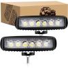 imageGOOACC 2 PCS 18w Spot Led Light Bar Work Light Pods Off Road Driving Light Fog Light Reverse Lights with 16AWG Off Road Wiring Harness2 Leads for Truck Truck Boat SUV ATV 2 Years Warranty2Pcs LED Pods