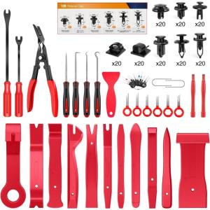 imageGOOACC 941Pcs Car Retainer Clips and Auto Body Fasteners Assortment30 Most Popular Sizes Nylon Bumper Fender Rivets with 10 Cable Ties for Ford GM Toyota Honda Chrysler Benz Nissan etc120Pcs Clips 80 Remover