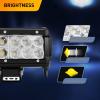 imageGOOACC 12 Inch 72W Led Light Bar Spot Flood Combo Driving Lighting Off Road Lights Led Lamp with 12V 5Pin Rocker Switch Wiring Harness kit for Truck Golf Cart SUV ATV UTV Boat 2 Years Warranty72w Light Bar