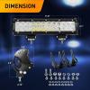 imageGOOACC 12 Inch 72W Led Light Bar Spot Flood Combo Driving Lighting Off Road Lights Led Lamp with 12V 5Pin Rocker Switch Wiring Harness kit for Truck Golf Cart SUV ATV UTV Boat 2 Years Warranty72w Light Bar Clamp Bracket Wiring Harness