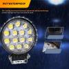 imageGOOACC 2 PCS 45Inch 42W Led Round Lights Off Road led Flood Light 4200LM Driving Roof Pods Lamp Bumper Lights with 16AWG Wiring Harness Kit2 Leads for Trucks Tractor ATV Jeep 2 Years Warranty2Pcs LED Pods Wiring Harness