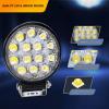 imageGOOACC 2 PCS 45Inch 42W Led Round Lights Off Road led Flood Light 4200LM Driving Roof Pods Lamp Bumper Lights with 16AWG Wiring Harness Kit2 Leads for Trucks Tractor ATV Jeep 2 Years Warranty2Pcs LED Pods Wiring Harness