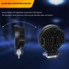 imageGOOACC 2 PCS 45Inch 42W Led Round Lights Off Road led Flood Light 4200LM Driving Roof Pods Lamp Bumper Lights with 16AWG Wiring Harness Kit2 Leads for Trucks Tractor ATV Jeep 2 Years Warranty2Pcs LED Pods