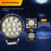 imageGOOACC 2 PCS 45Inch 42W Led Round Lights Off Road led Flood Light 4200LM Driving Roof Pods Lamp Bumper Lights with 16AWG Wiring Harness Kit2 Leads for Trucks Tractor ATV Jeep 2 Years Warranty2Pcs LED Pods