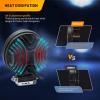 imageGOOACC 2 PCS 45Inch 42W Led Round Lights Off Road led Flood Light 4200LM Driving Roof Pods Lamp Bumper Lights with 16AWG Wiring Harness Kit2 Leads for Trucks Tractor ATV Jeep 2 Years Warranty2Pcs LED Pods Wiring Harness