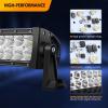 imageGOOACC 22 Inch 120W Spot Flood Combo Off Road Led Light Bar Work Light Driving Lamp with 16 AWG Wiring Harness Kit for Truck Jeep ATV SUV 2 Years Warranty White Auto701white