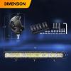 imageGOOACC 26Inch 540W Triple Row Led Light Bar 50000LM Spot Flood Combo Driving Lighting Off Road Lights Working Light with 14AWG Wiring Harness for Truck Golf Cart SUV ATV UTV Boat 2 Years Warranty