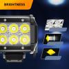 imageGOOACC 2PCS 18W LED Pods Spot Light Bar Fog Light Mounting Bracket Horizontal Bar Tube Clamp with 16AWG Off Road Wiring Harness2 Leads for Truck Golf Cart SUV ATV UTV Boat White Auto60218W LED Pods