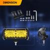 imageGOOACC 2PCS 65 Inch Amber LED Pods 120W Triple Row Flood Light Bar Fog Light Driving Lighting with 16AWG Off Road Wiring Harness2 Leads for Truck Golf Cart SUV ATV UTV Boat 2 Years Warranty2Pcs Amber LED Pods Wiring Harness