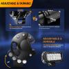 imageGOOACC LED Light Pods 2PCS 36W 65Inch LED Light Bar Flood LED Fog Lights Off Road Light Driving Light with 16AWG Wiring Harness2 Leads for Truck Golf Cart SUV ATV UTV Boat Auto50236W LED Pods Wiring Harness