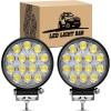 imageGOOACC 2 PCS 45Inch 42W Led Round Lights Off Road led Flood Light 4200LM Driving Roof Pods Lamp Bumper Lights with 16AWG Wiring Harness Kit2 Leads for Trucks Tractor ATV Jeep 2 Years Warranty2Pcs LED Pods