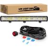imageGOOACC 26Inch 540W Triple Row Led Light Bar 50000LM Spot Flood Combo Driving Lighting Off Road Lights Working Light with 14AWG Wiring Harness for Truck Golf Cart SUV ATV UTV Boat 2 Years Warranty