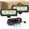 2Pcs LED Pods+ Wiring Harness