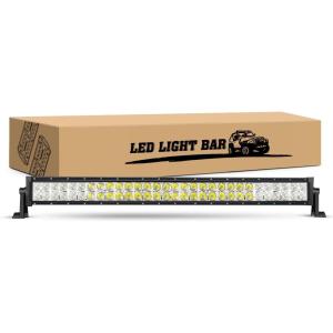 imageGOOACC 22 Inch 120W Spot Flood Combo Off Road Led Light Bar Work Light Driving Lamp with 16 AWG Wiring Harness Kit for Truck Jeep ATV SUV 2 Years Warranty White Auto701180W 32Inch Light Bar