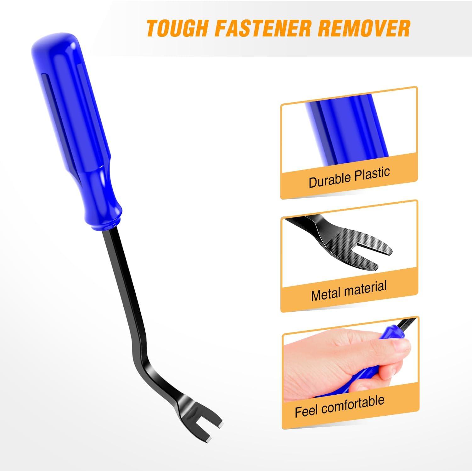 imageGOOACC 11PCS Auto Trim Removal Tool Kit NoScratch Pry Tool Kit for Car Audio Dash Door Panel Window Molding Fastener Remover Tool KitBlackBlue
