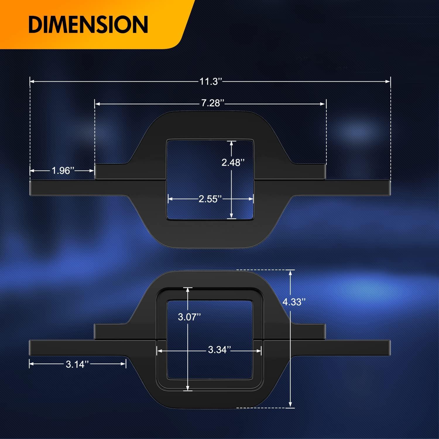 imageGOOACC 2PCS 4quot Amber LED Pods 36W Triple Row Flood Light Bar Fog Light 3600LM Driving Lighting with 16AWG Off Road Wiring Harness2 Leads for Truck Golf Cart SUV ATV UTV Boat ClearYellow Auto6502Pcs LED Pods tow hitch