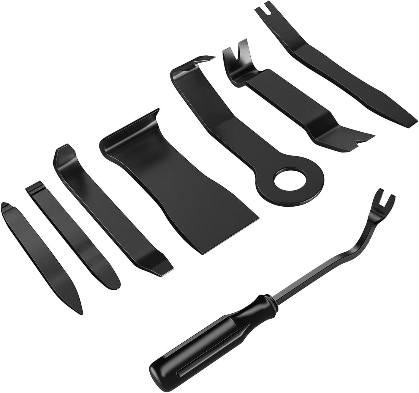 imageGOOACC 6PCS Auto Trim Removal Tool Kit NoScratch Tool Kit for Car Audio Dash Panel Window Molding Fastener Remover Tool KitBlueBlack