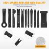 imageGOOACC 11PCS Auto Trim Removal Tool Kit NoScratch Pry Tool Kit for Car Audio Dash Door Panel Window Molding Fastener Remover Tool KitBlackBlack