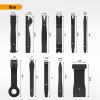 imageGOOACC 11PCS Auto Trim Removal Tool Kit NoScratch Pry Tool Kit for Car Audio Dash Door Panel Window Molding Fastener Remover Tool KitBlackBlack