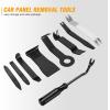 imageGOOACC 11PCS Auto Trim Removal Tool Kit NoScratch Pry Tool Kit for Car Audio Dash Door Panel Window Molding Fastener Remover Tool KitBlackBlack