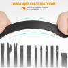 imageGOOACC 11PCS Auto Trim Removal Tool Kit NoScratch Pry Tool Kit for Car Audio Dash Door Panel Window Molding Fastener Remover Tool KitBlackBlack