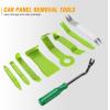 imageGOOACC 11PCS Auto Trim Removal Tool Kit NoScratch Pry Tool Kit for Car Audio Dash Door Panel Window Molding Fastener Remover Tool KitBlackGreen