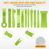 imageGOOACC 11PCS Auto Trim Removal Tool Kit NoScratch Pry Tool Kit for Car Audio Dash Door Panel Window Molding Fastener Remover Tool KitBlackGreen