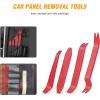 imageGOOACC 11PCS Auto Trim Removal Tool Kit NoScratch Pry Tool Kit for Car Audio Dash Door Panel Window Molding Fastener Remover Tool KitBlackRed