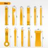 imageGOOACC 11PCS Auto Trim Removal Tool Kit NoScratch Pry Tool Kit for Car Audio Dash Door Panel Window Molding Fastener Remover Tool KitBlackYellow