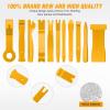 imageGOOACC 11PCS Auto Trim Removal Tool Kit NoScratch Pry Tool Kit for Car Audio Dash Door Panel Window Molding Fastener Remover Tool KitBlackYellow