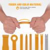 imageGOOACC 11PCS Auto Trim Removal Tool Kit NoScratch Pry Tool Kit for Car Audio Dash Door Panel Window Molding Fastener Remover Tool KitBlackYellow