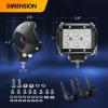 imageGOOACC 2PCS 18W LED Pods Flood Light Bar Fog Light Driving Lighting with 12V 5Pin Rocker Switch Off Road Wiring Harness2 Leads for Truck Golf Cart SUV ATV UTV Boat 2 Years Warranty Auto605