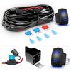 imageGOOACC 2PCS 18W LED Pods Flood Light Bar Fog Light Driving Lighting with 12V 5Pin Rocker Switch Off Road Wiring Harness2 Leads for Truck Golf Cart SUV ATV UTV Boat 2 Years Warranty Auto605