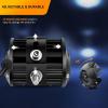 imageGOOACC 2PCS 4quot Amber LED Pods 36W Triple Row Flood Light Bar Fog Light 3600LM Driving Lighting with 16AWG Off Road Wiring Harness2 Leads for Truck Golf Cart SUV ATV UTV Boat ClearYellow Auto6504Pcs LED Pods Wiring Harness