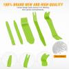 imageGOOACC 6PCS Auto Trim Removal Tool Kit NoScratch Tool Kit for Car Audio Dash Panel Window Molding Fastener Remover Tool KitBlueGreen