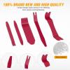 imageGOOACC 6PCS Auto Trim Removal Tool Kit NoScratch Tool Kit for Car Audio Dash Panel Window Molding Fastener Remover Tool KitBlueRed
