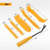imageGOOACC 6PCS Auto Trim Removal Tool Kit NoScratch Tool Kit for Car Audio Dash Panel Window Molding Fastener Remover Tool KitBlueYellow