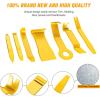 imageGOOACC 6PCS Auto Trim Removal Tool Kit NoScratch Tool Kit for Car Audio Dash Panel Window Molding Fastener Remover Tool KitBlueYellow