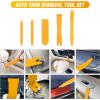 imageGOOACC 6PCS Auto Trim Removal Tool Kit NoScratch Tool Kit for Car Audio Dash Panel Window Molding Fastener Remover Tool KitBlueYellow
