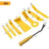 imageGOOACC 6PCS Auto Trim Removal Tool Kit NoScratch Tool Kit for Car Audio Dash Panel Window Molding Fastener Remover Tool KitBlueYellow