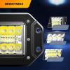 imageGOOACC Flush Mount LED Pods 2PCS 42W Led Light Bar Upgraded Spot Flood Combo LED Work Light Off Road Backup Fog Lights with 16AWG Wiring Harness2 Leads for Truck Bumper Boat 4x4 Auto2012Pcs LED Pods Wiring Harness