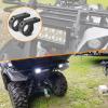 imageGOOACC Led Light Pods 2PCS 4 Inch 18W Flood Light Offroad Lights LED Fog Lights Mounting Bracket Horizontal Bar Tube Clamp with Off Road Wiring Harness2 Leads for Trucks Boat 2 Years Warranty