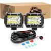 2Pcs LED Pods+ Wiring Harness