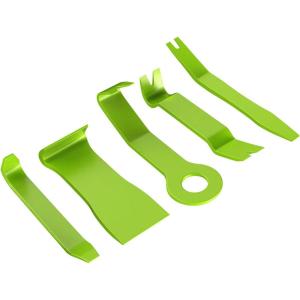 imageGOOACC 11PCS Auto Trim Removal Tool Kit NoScratch Pry Tool Kit for Car Audio Dash Door Panel Window Molding Fastener Remover Tool KitBlackGreen
