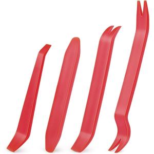 imageGOOACC 11PCS Auto Trim Removal Tool Kit NoScratch Pry Tool Kit for Car Audio Dash Door Panel Window Molding Fastener Remover Tool KitBlackRed